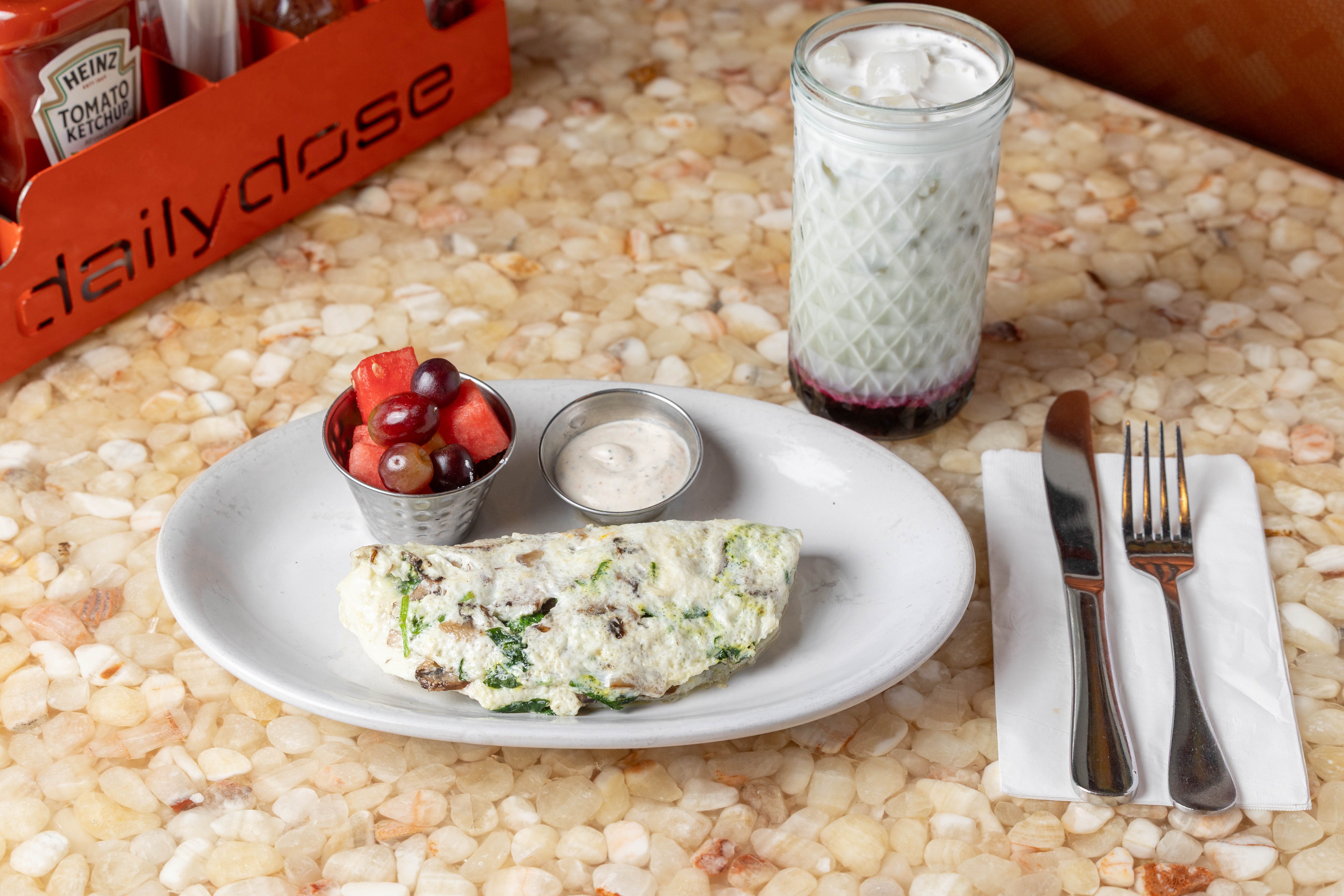 Turkey Sausage Omelet.