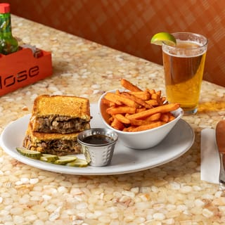 Shaved Steak Grilled Cheese Sandwich