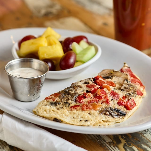 Smokey Mushroom Omelet.