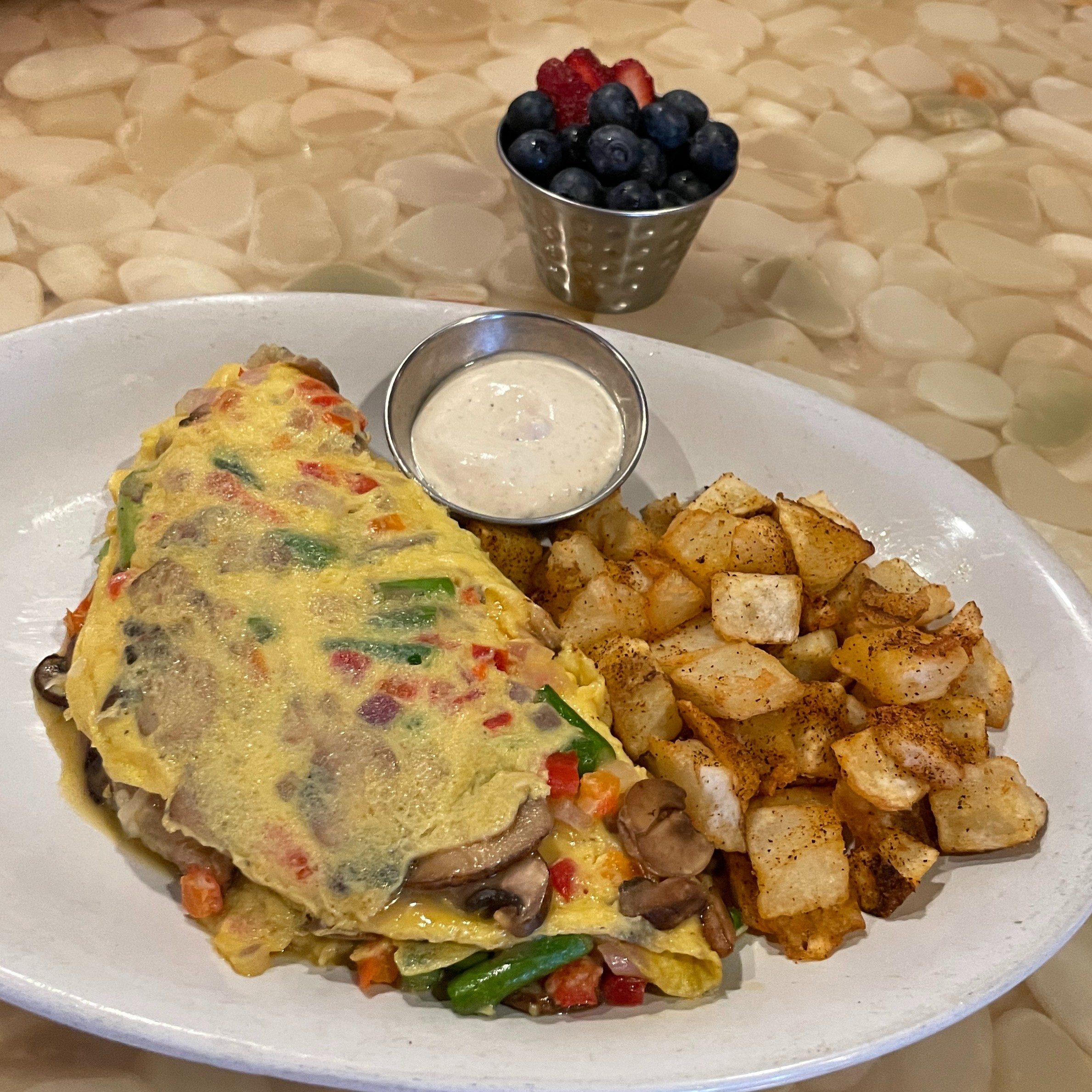 Veggie Omelet.